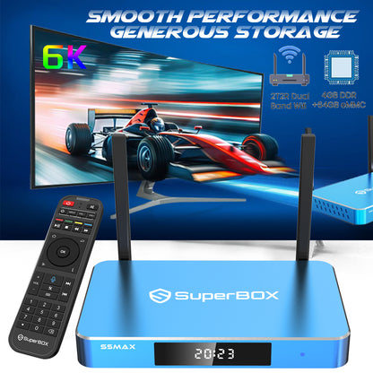 SuperBox S5 Max Andriod TV Box 4GB RAM 64GB ROM 2024