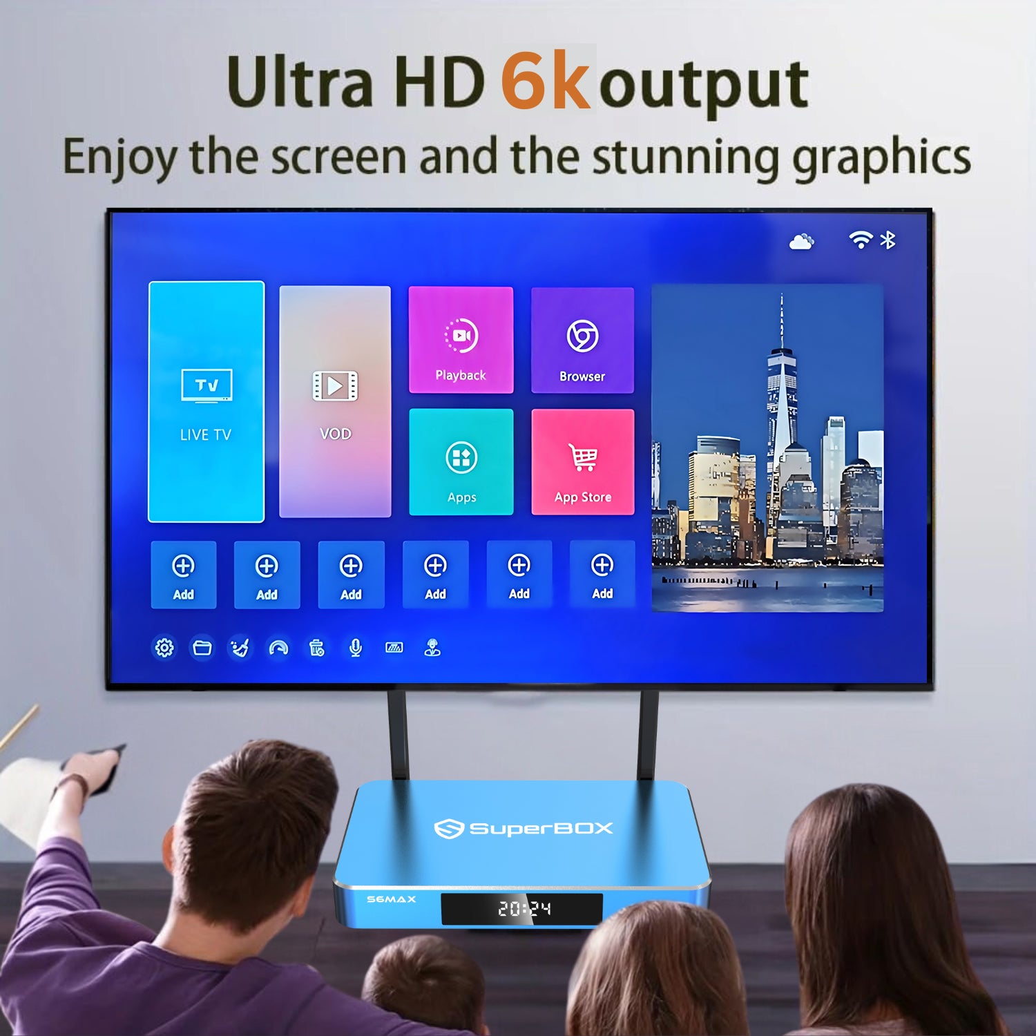 SuperBox S6 Max Andorid TV Box 4GB RAM 64GB ROM 2025