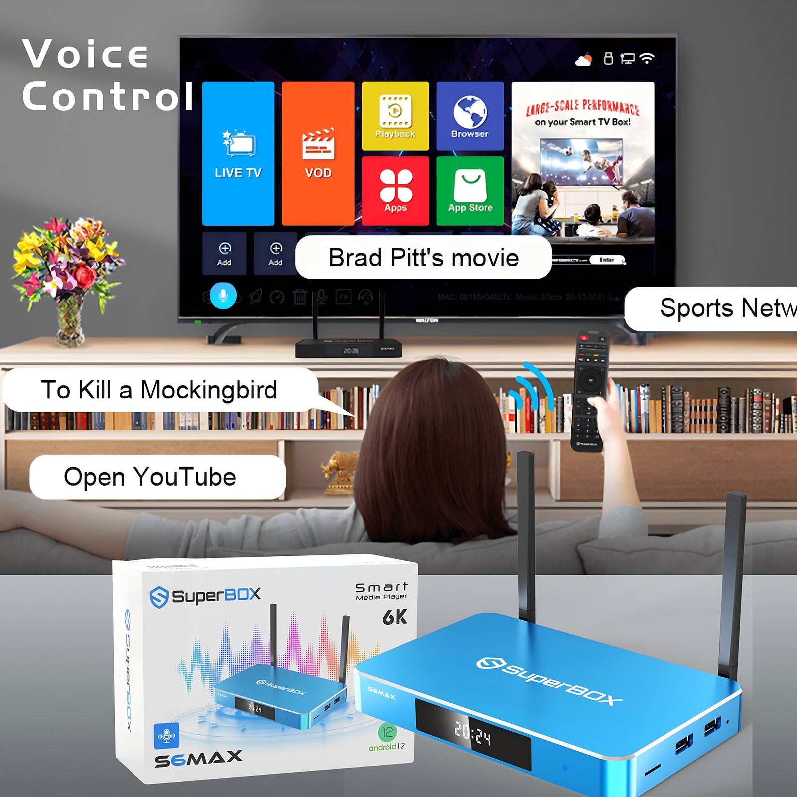 SuperBox S6 Max Andorid TV Box 4GB RAM 64GB ROM 2025
