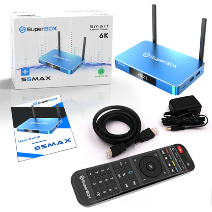 SuperBox S5 Max Andriod TV Box 4GB RAM 64GB ROM 2024