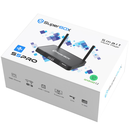 SuperBox S5 Pro Andriod TV Box 4GB RAM 32GB ROM 2024