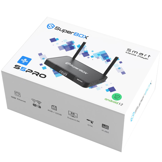 SuperBox S5 Pro Andriod TV Box 4GB RAM 32GB ROM 2024