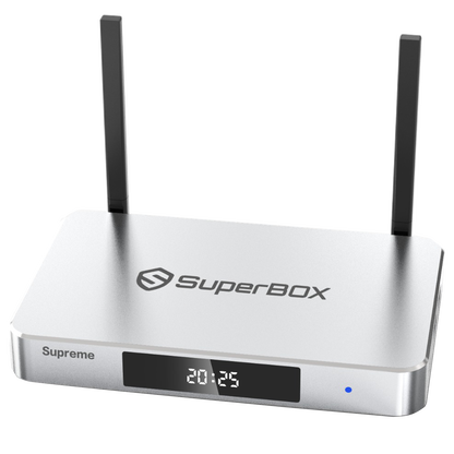 SuperBox Supreme Andorid TV Box 4GB RAM 128GB Latest Version 2025
